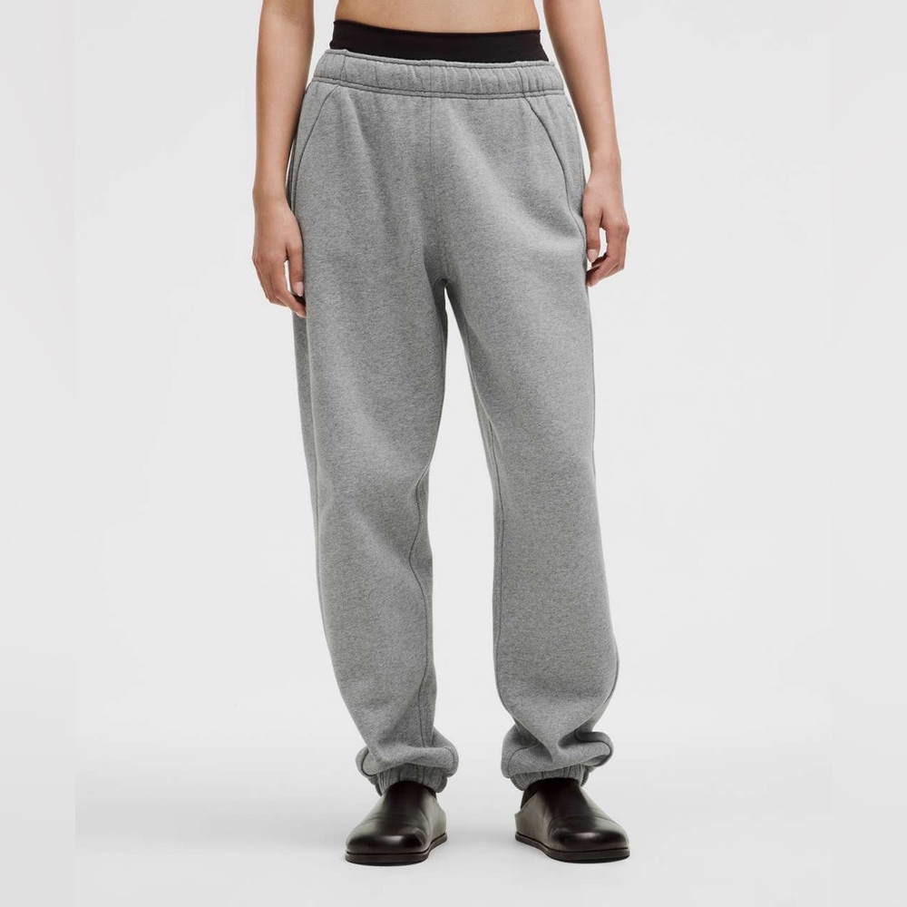 Lululemon midrise oversized scuba jogger NWT XXS heathered medium grey